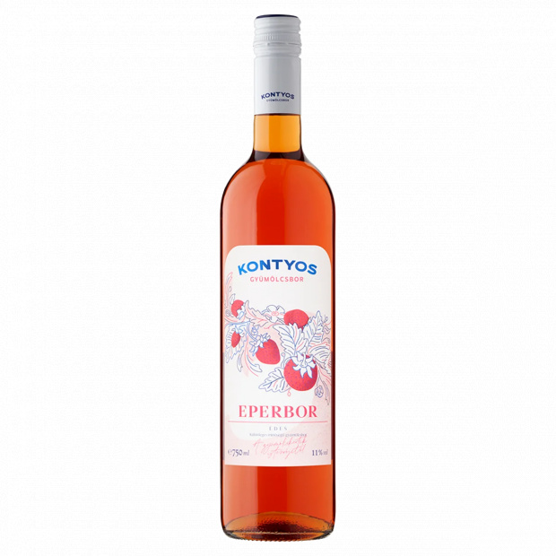 Kontyos édes eperbor 11% 750 ml