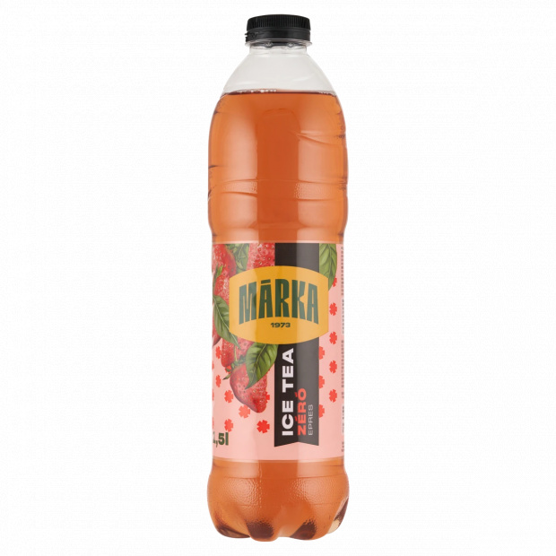 Márka Zéró eperízű szénsavmentes üdítőital fekete tea kivonattal és édesítőszerekkel 1,5 l Márka Zéró eperízű szénsavmentes üdítőital fekete tea kivonattal és édesítőszerekkel 1,5 l