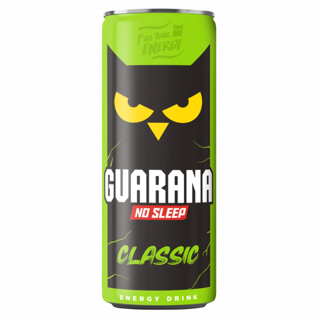 Guarana No Sleep Classic tuttifrutti ízű, szénsavas, alkoholmentes ital 250 ml