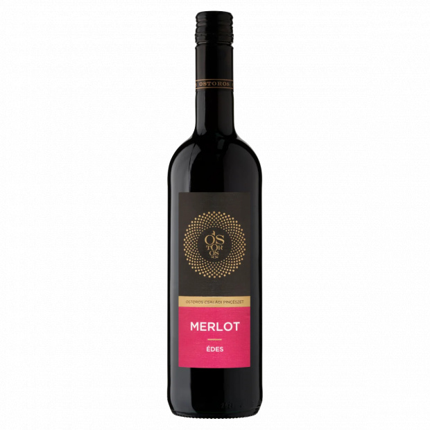 Ostorosbor Felső-Magyarországi Merlot édes vörösbor 12% 750 ml