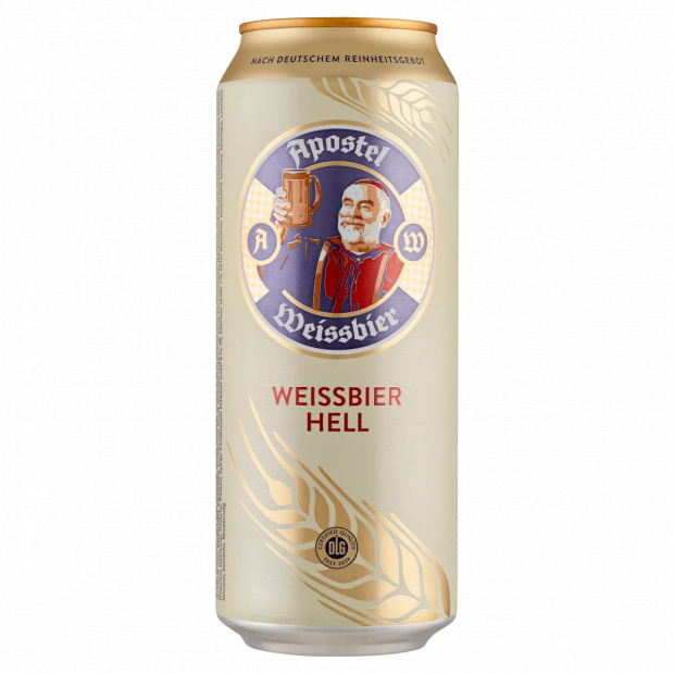 Apostel Weissbier Hell élesztős világos szűretlen búzasör 5,3% 0,5 l