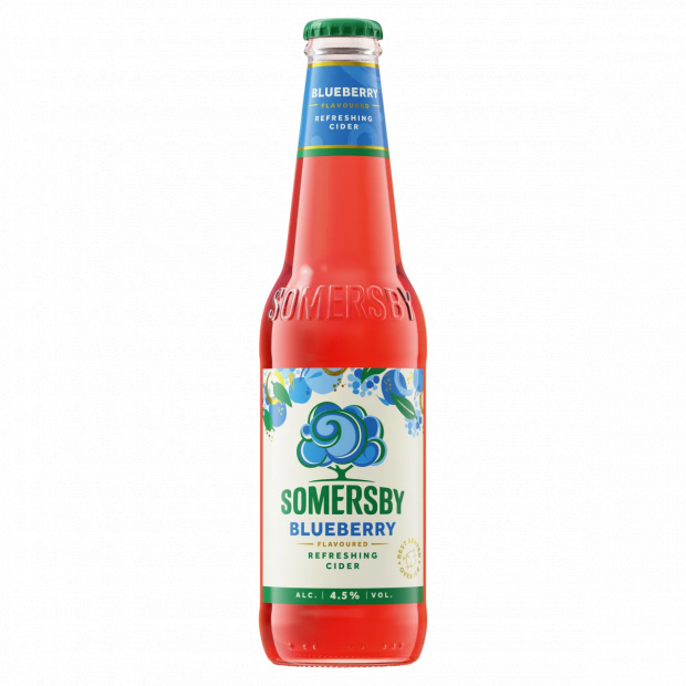 Somersby Blueberry cider almalé alapú szénsavas, alkoholos ital kékáfonya ízesítéssel 4,5% 330 ml