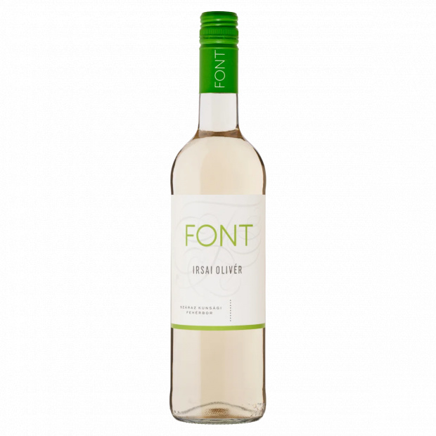 Font Irsai Olivér Kunsági száraz fehérbor 11,5% 750 ml