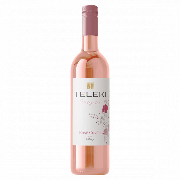 Teleki Válogatás Villányi Rosé Cuvée classicus száraz rosébor 12% 0,75 l