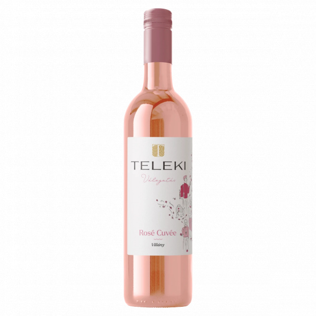 Teleki Válogatás Villányi Rosé Cuvée classicus száraz rosébor 12% 0,75 l Teleki Válogatás Villányi Rosé Cuvée classicus száraz rosébor 12% 0,75 l