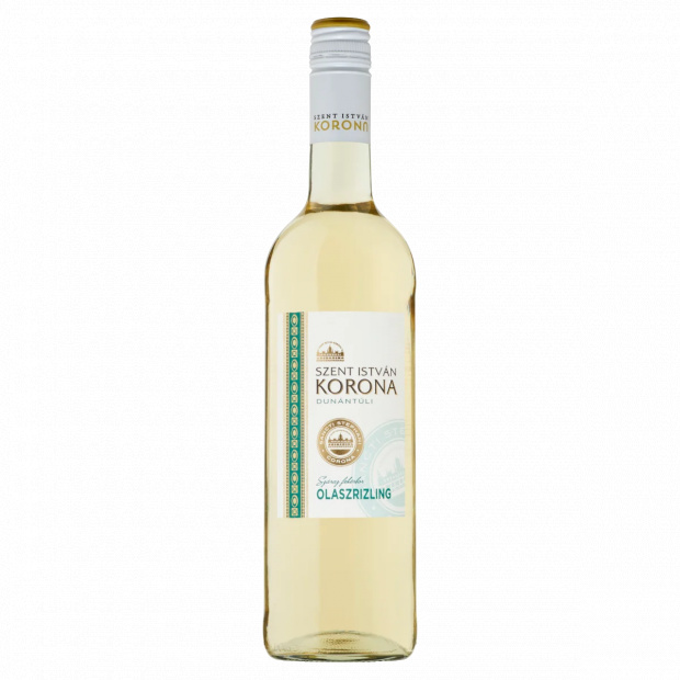 Szent István Korona Dunántúli Olaszrizling száraz fehérbor 12% 0,75 l
