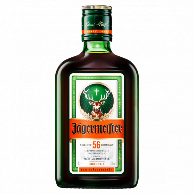 Jägermeister gyógynövény likőr 35% 200 ml