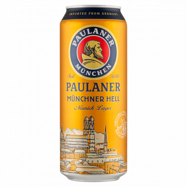Paulaner Münchner Hell német világos lager sör 4,9% 0,5 l
