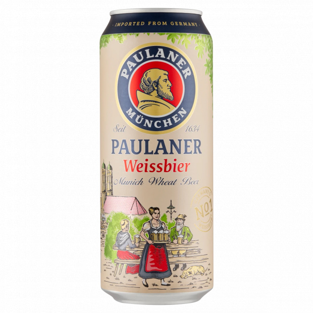 Paulaner Weissbier német szűretlen búzasör 5,5% 0,5 l Paulaner Weissbier német szűretlen búzasör 5,5% 0,5 l