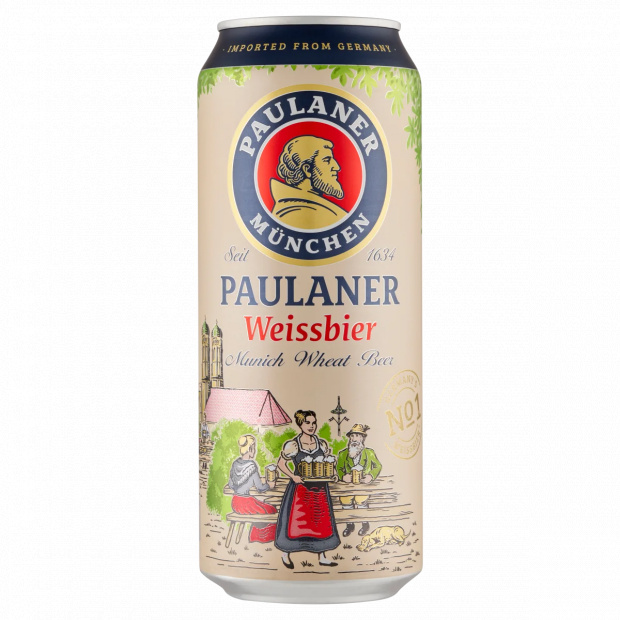 Paulaner Weissbier német szűretlen búzasör 5,5% 0,5 l