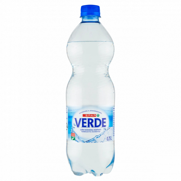 SPAR Verde szén-dioxiddal dúsított természetes ásványvíz 0,75 l SPAR Verde szén-dioxiddal dúsított természetes ásványvíz 0,75 l