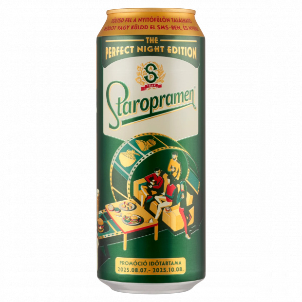 Staropramen minőségi világos sör 5% 0,5 l