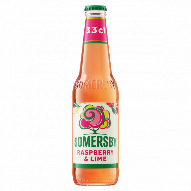 Somersby Raspberry & Lime cider almalé alapú szénsavas alkoholos ital 4,5% 0,33 l