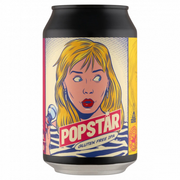 Mad Scientist Popstar szűretlen gluténmentes IPA sör 6% 330 ml