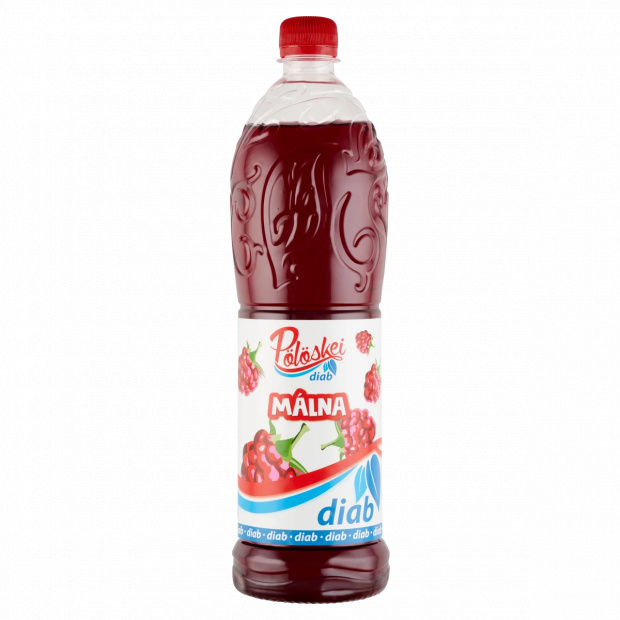Pölöskei Diab málna ízű szörp édesítőszerekkel 1 l