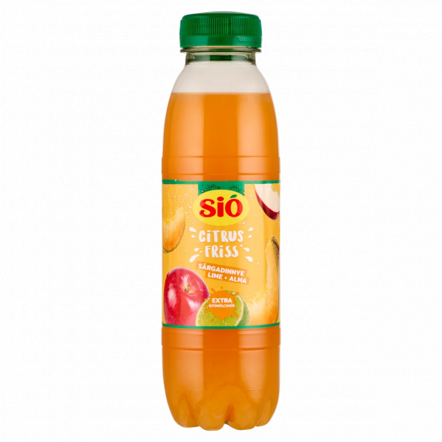Sió Citrus Friss sárgadinnye-lime-alma vegyes üdítőital gyümölcshússal 0,4 l