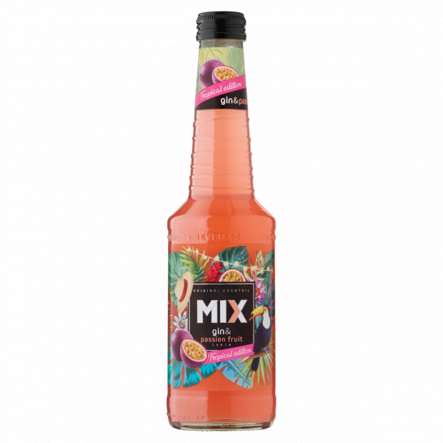 Mix szénsavas alkoholos koktél mix gin & passiógyümölcs ízesítéssel 4% 0,33 l