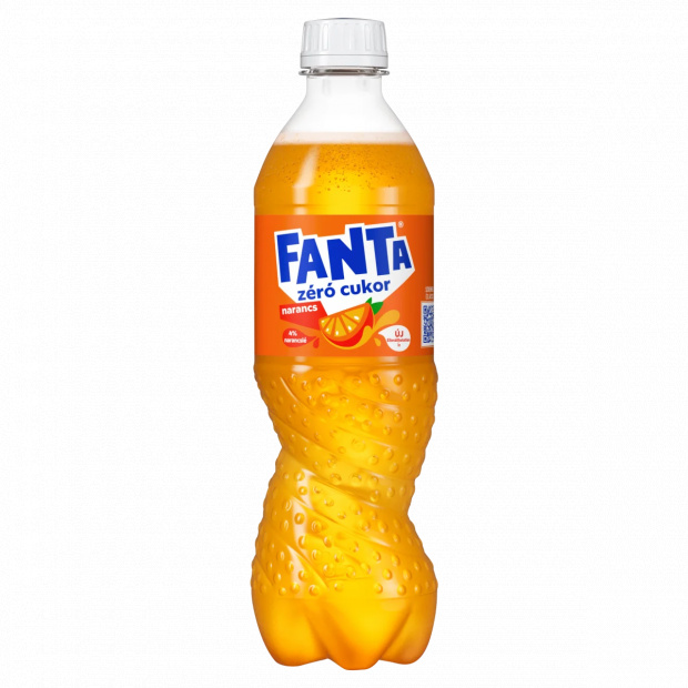 Fanta zéró cukor energiamentes narancsízű szénsavas üdítőital édesítőszerekkel 500 ml Fanta zéró cukor energiamentes narancsízű szénsavas üdítőital édesítőszerekkel 500 ml