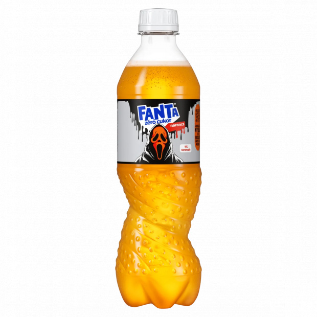 Fanta zéró cukor energiamentes narancsízű szénsavas üdítőital édesítőszerekkel 500 ml