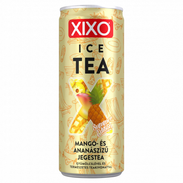 Xixo Ice Tea Summer Edition mangó- és ananászízű jegestea 250 ml 
