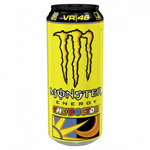 Monster Energy The Doctor Rossi VR 46 szénsavas ital koffeinnel cukrokkal és édesítőszerrel 500 ml Monster Energy The Doctor Rossi VR 46 szénsavas ital koffeinnel cukrokkal és édesítőszerrel 500 ml