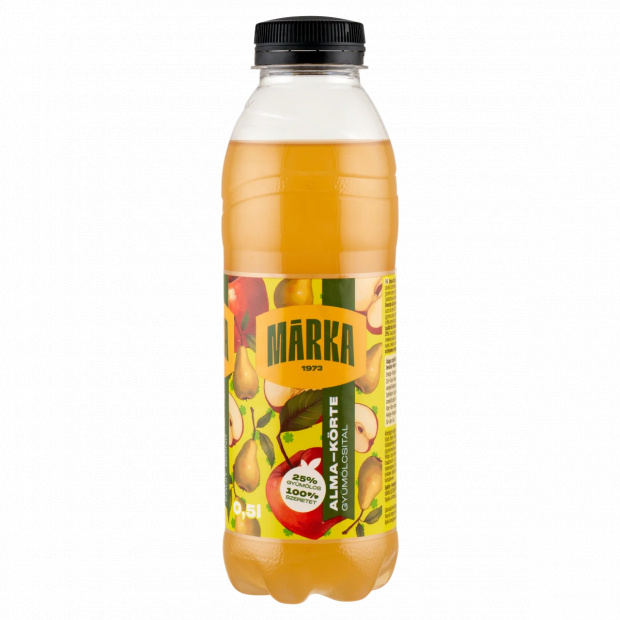 Márka alma-körte szénsavmentes gyümölcsital cukorral 0,5 l