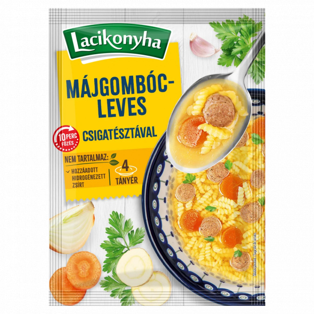 Lacikonyha májgombócleves csigatésztával 64 g