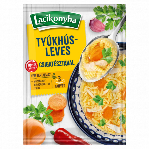 Lacikonyha tyúkhúsleves csigatésztával 55 g