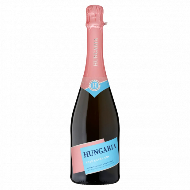  Hungaria Rosé palackban erjesztett különlegesen száraz rosé minőségi pezsgő 12% 0,75 l