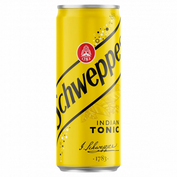 Schweppes Indian Tonic szénsavas üdítőital cukorral és édesítőszerekkel 330 ml