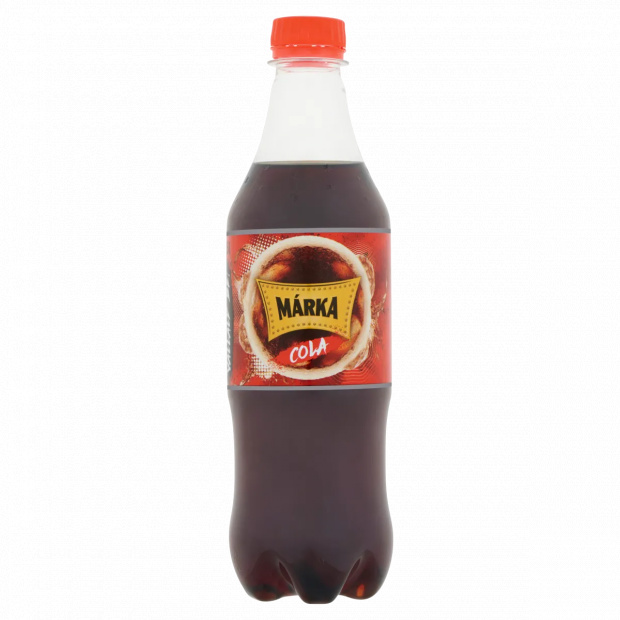 Márka colaízű szénsavas üdítőital cukorral és édesítőszerekkel 0,5 l