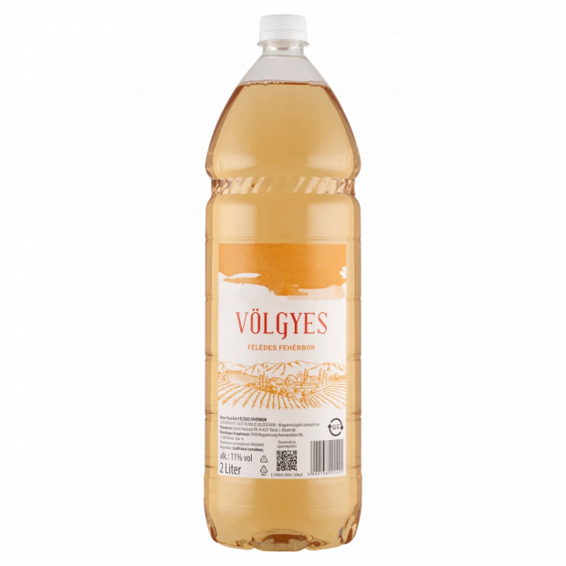 Völgyes Duna-Tisza közi félédes fehérbor 11% 2 l