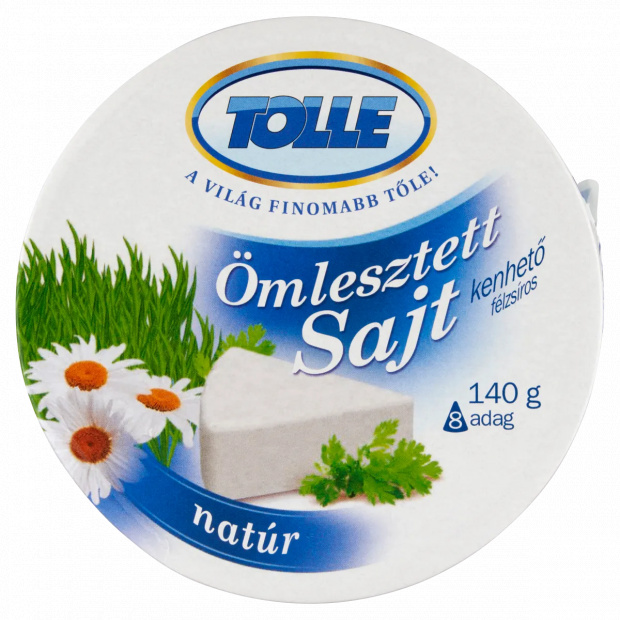 Tolle natúr kenhető félzsíros ömlesztett sajt 8 db 140 g