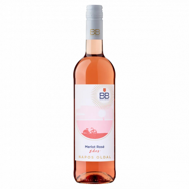 BB Napos Oldal Dunántúli Merlot Rosé édes rosébor 11,5% 0,75 l