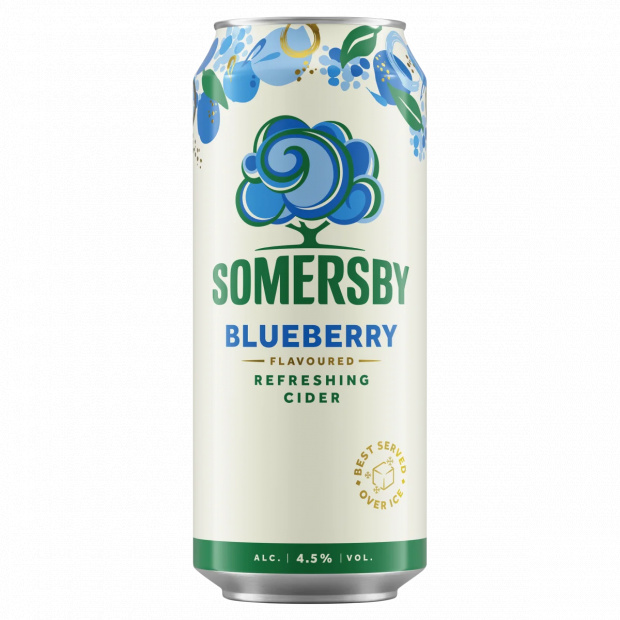 Somersby Blueberry cider almalé alapú szénsavas, alkoholos ital kékáfonya ízesítéssel 4,5% 0,5 l