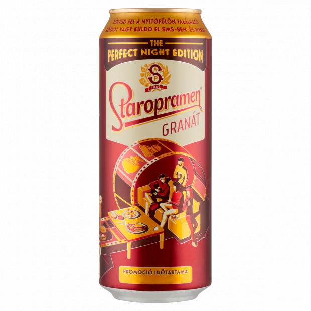 Staropramen Granát minőségi félbarna sör 4,8% 0,5 l