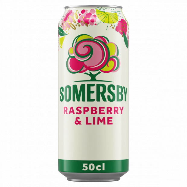 Somersby Raspberry & Lime cider almalé alapú szénsavas alkoholos ital 4,5% 0,5 l
