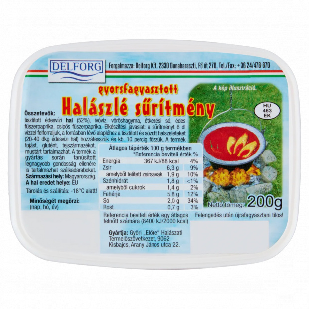 Kőrösi gyorsfagyasztott halászlé sűrítmény 0,2 kg