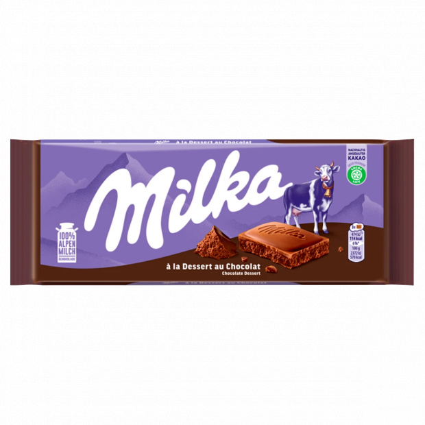 Milka alpesi tejcsokoládé habosított kakaós töltelékkel 100 g