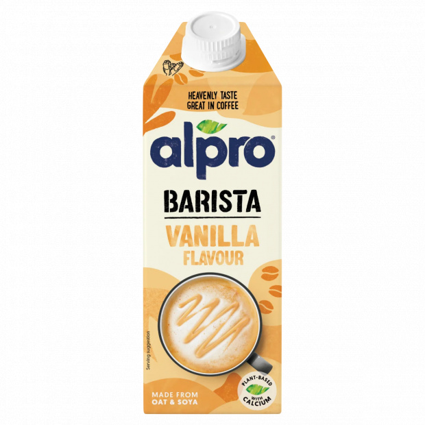 Alpro Barista vaníliaízű zab- és szójaital hozzáadott kalciummal és vitaminokkal 750 ml