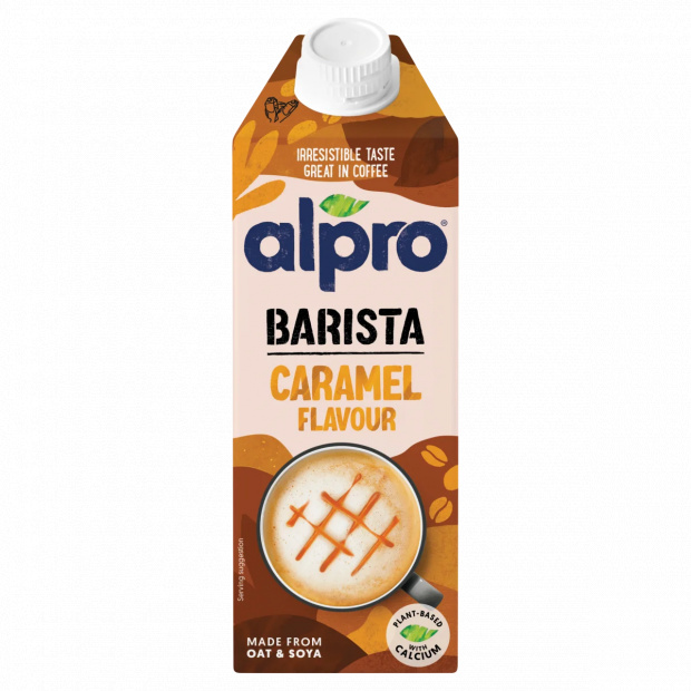 Alpro Barista karamell ízű zab- és szójaital hozzáadott kalciummal és vitaminokkal 750 ml