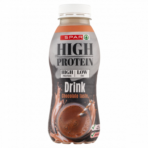 SPAR fehérjében gazdag csokoládé ízű ital édesítőszerrel 330 ml SPAR fehérjében gazdag csokoládé ízű ital édesítőszerrel 330 ml
