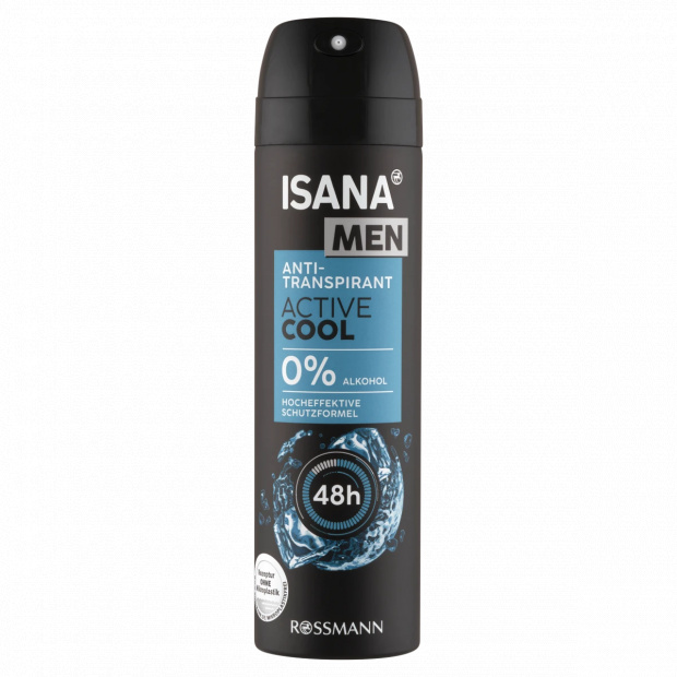Isana Men Active Cool férfi izzadásgátló 150 ml Isana Men Active Cool férfi izzadásgátló 150 ml