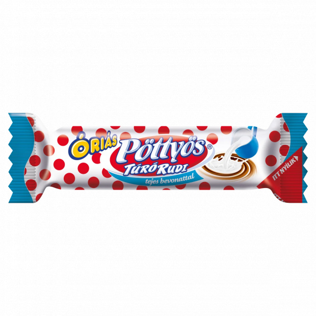 Pöttyös Óriás Túró Rudi natúr túródesszert tejbevonóval 51 g