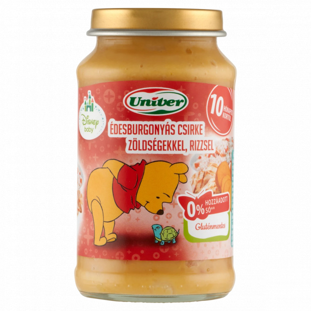 Univer Disney Baby édesburgonyás csirke zöldségekkel, rizzsel bébiétel 10 hónapos kortól 220 g