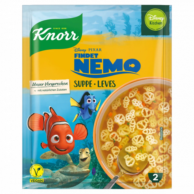 Knorr zöldségleves Némó nyomában inspirálta tésztával 40 g