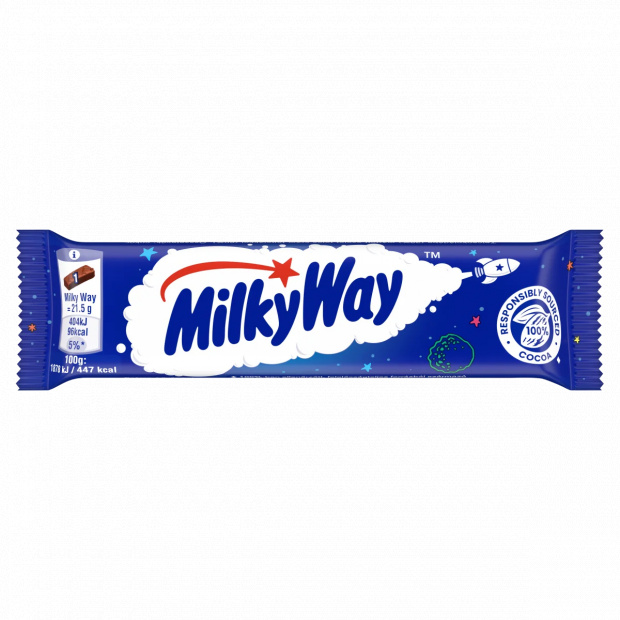 Milky Way tejcsokoládéba mártott szelet tejes krém töltelékkel 21,5 g