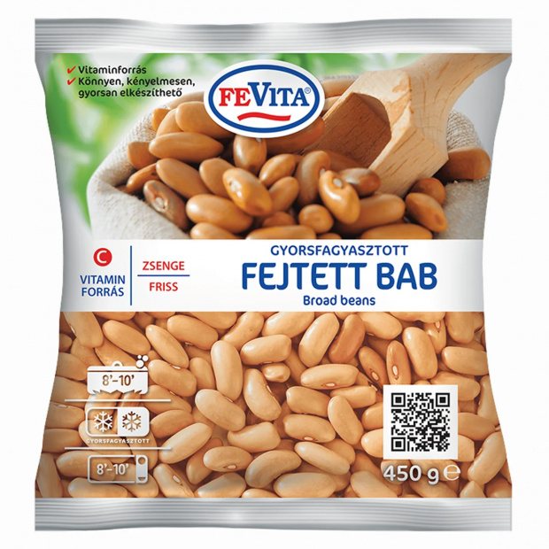 FeVita gyorsfagyasztott zsenge friss fejtett bab 450 g