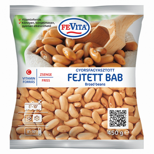 FeVita gyorsfagyasztott zsenge friss fejtett bab 450 g FeVita gyorsfagyasztott zsenge friss fejtett bab 450 g