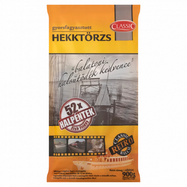 Classic gyorsfagyasztott hekktörzs 900 g